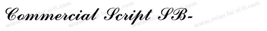 Commercial Script SB字体转换